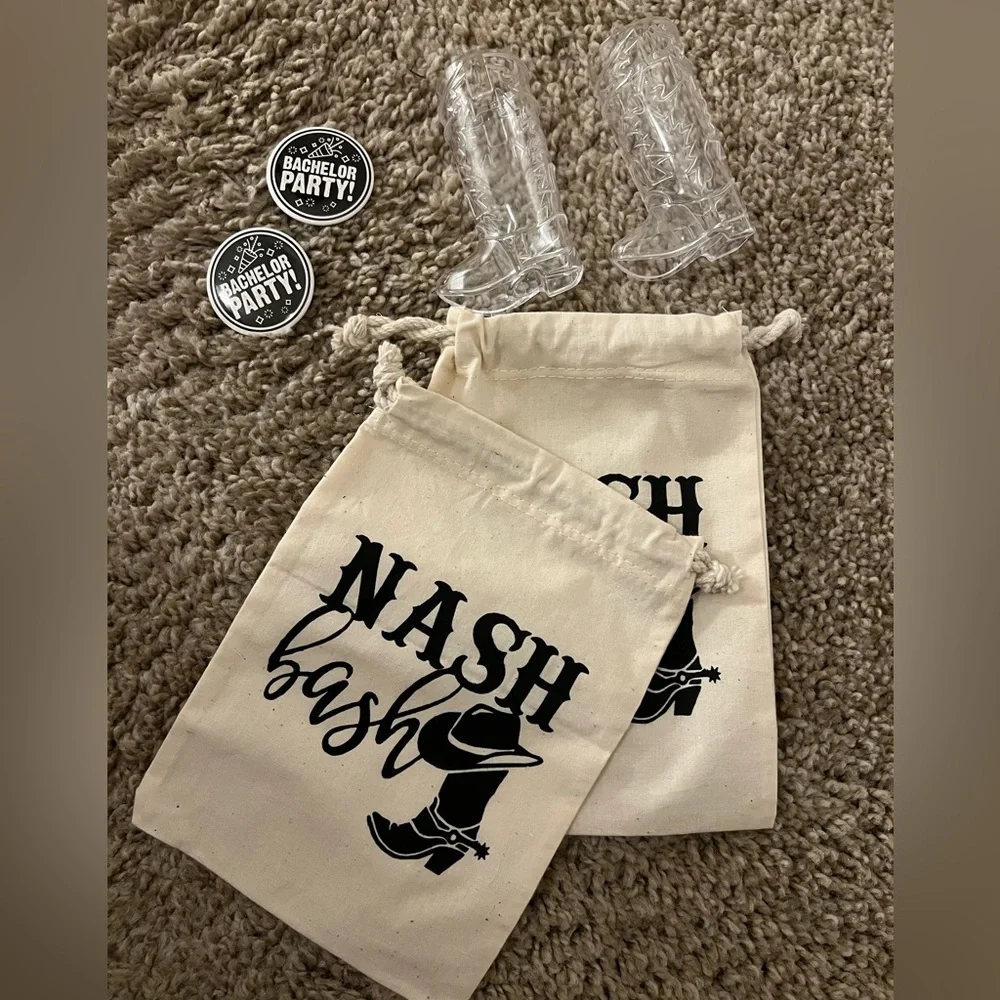Nashville Nash Bash Bachelor Party Cowboy Favor Bags